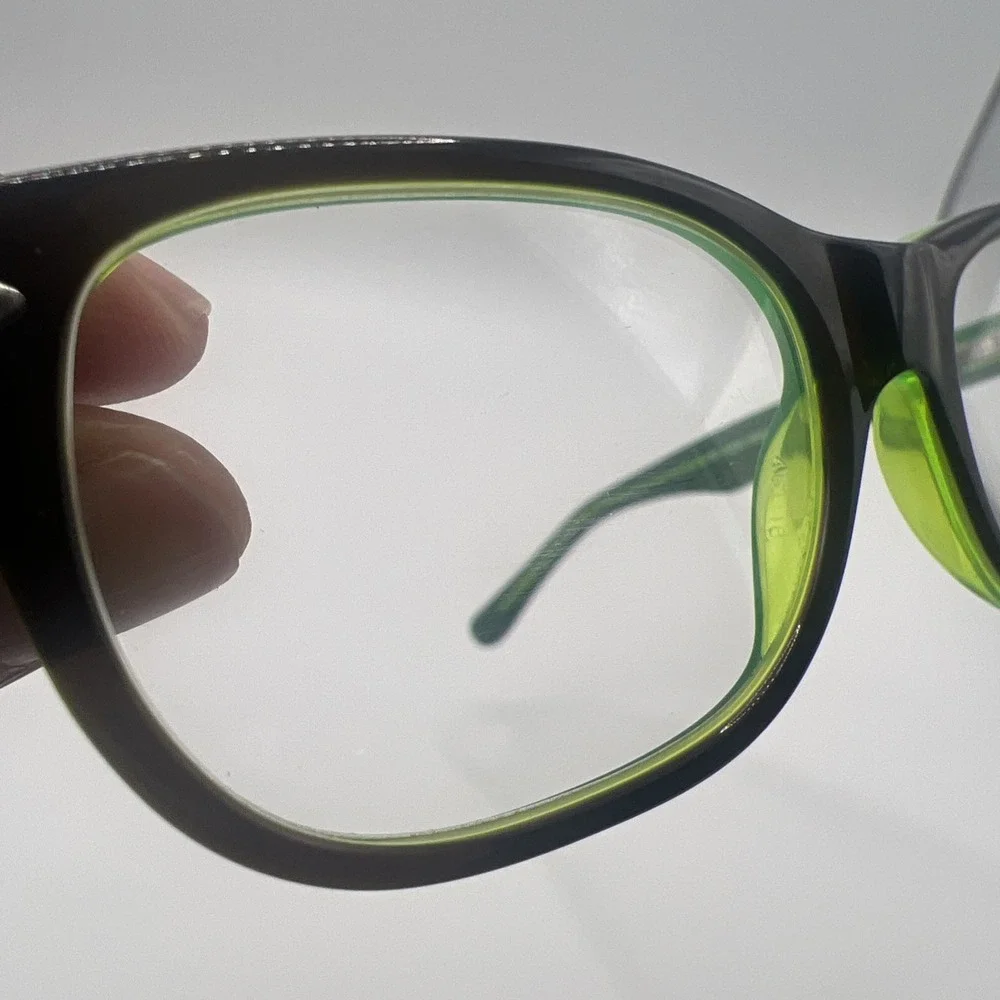 Ray-Ban RB1555 3665 Youth Eyeglasses Black Green Frames 46-16-125 Flex Hinges